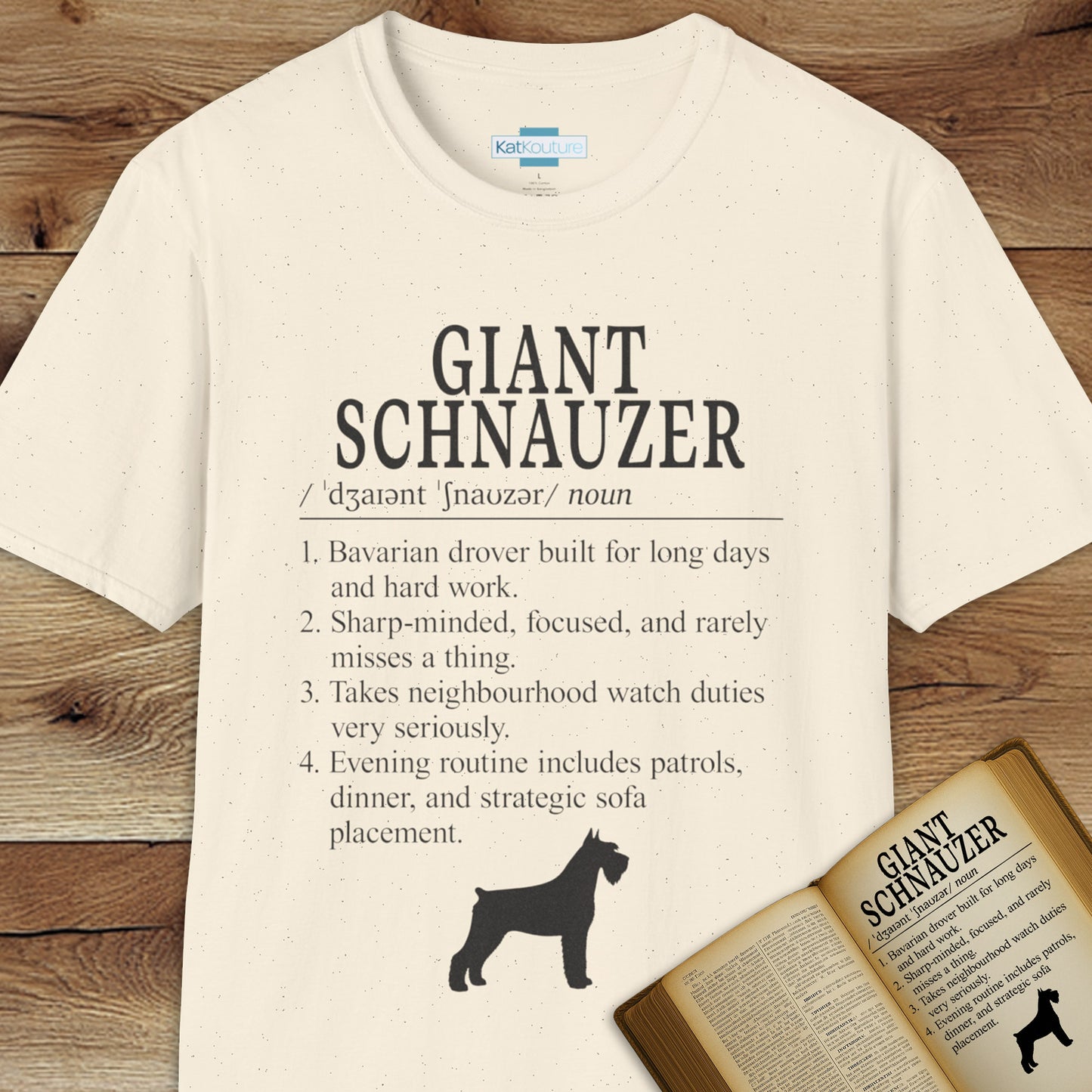 Giant Schnauzer Definition T-Shirt Dictionary Dogs Collection