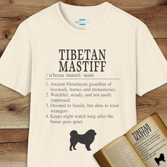 Tibetan Mastiff Definition T-Shirt Dictionary Dogs Collection