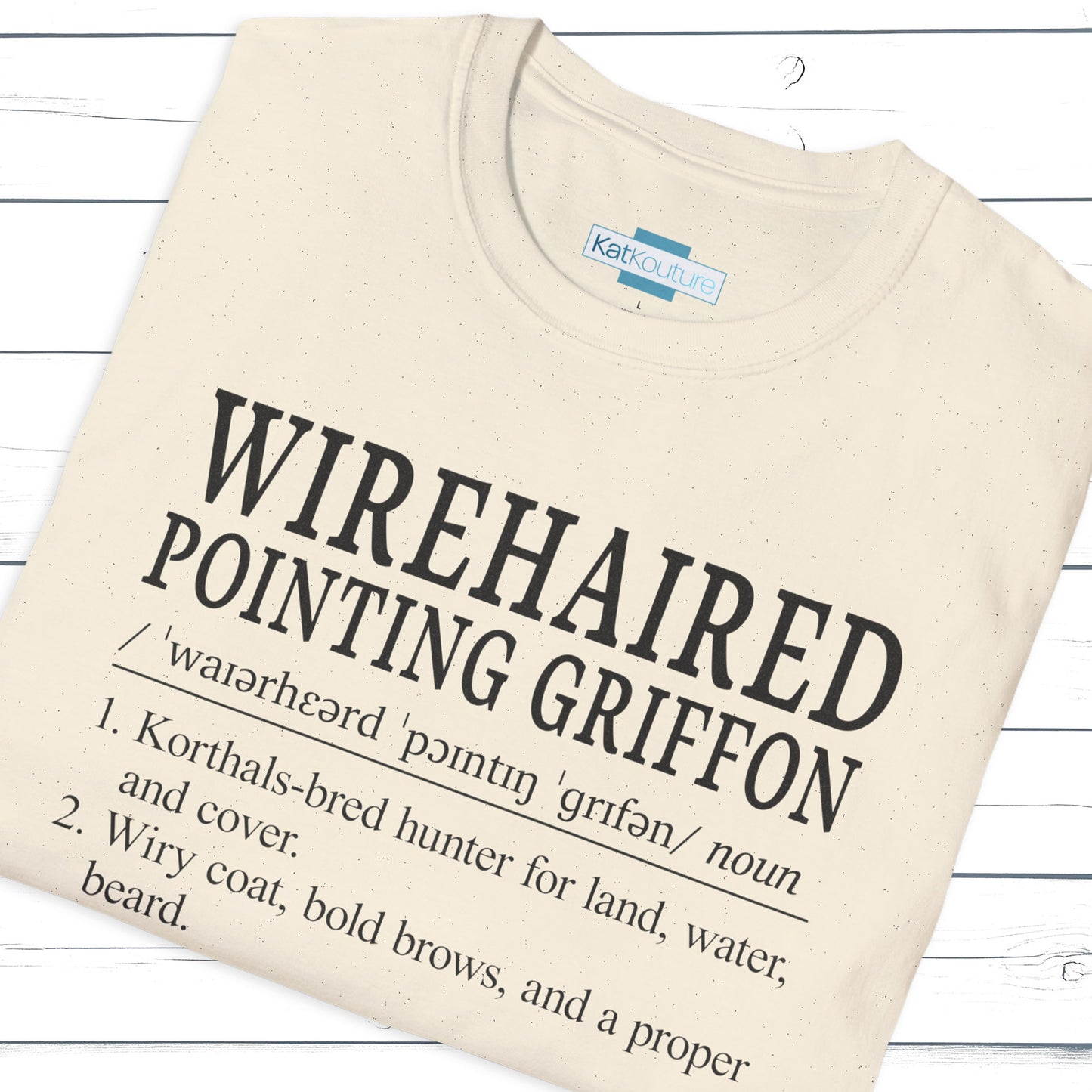 Wirehaired Pointing Griffon Definition T-Shirt Dictionary Dogs Collection