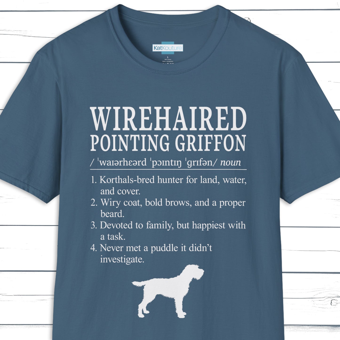 Wirehaired Pointing Griffon Definition T-Shirt Dictionary Dogs Collection