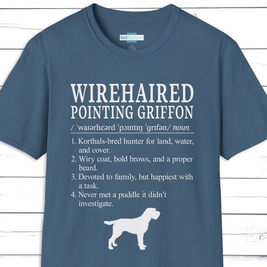 Wirehaired Pointing Griffon Definition T-Shirt Dictionary Dogs Collection
