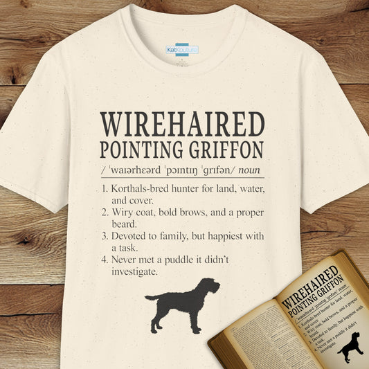 Wirehaired Pointing Griffon Definition T-Shirt Dictionary Dogs Collection