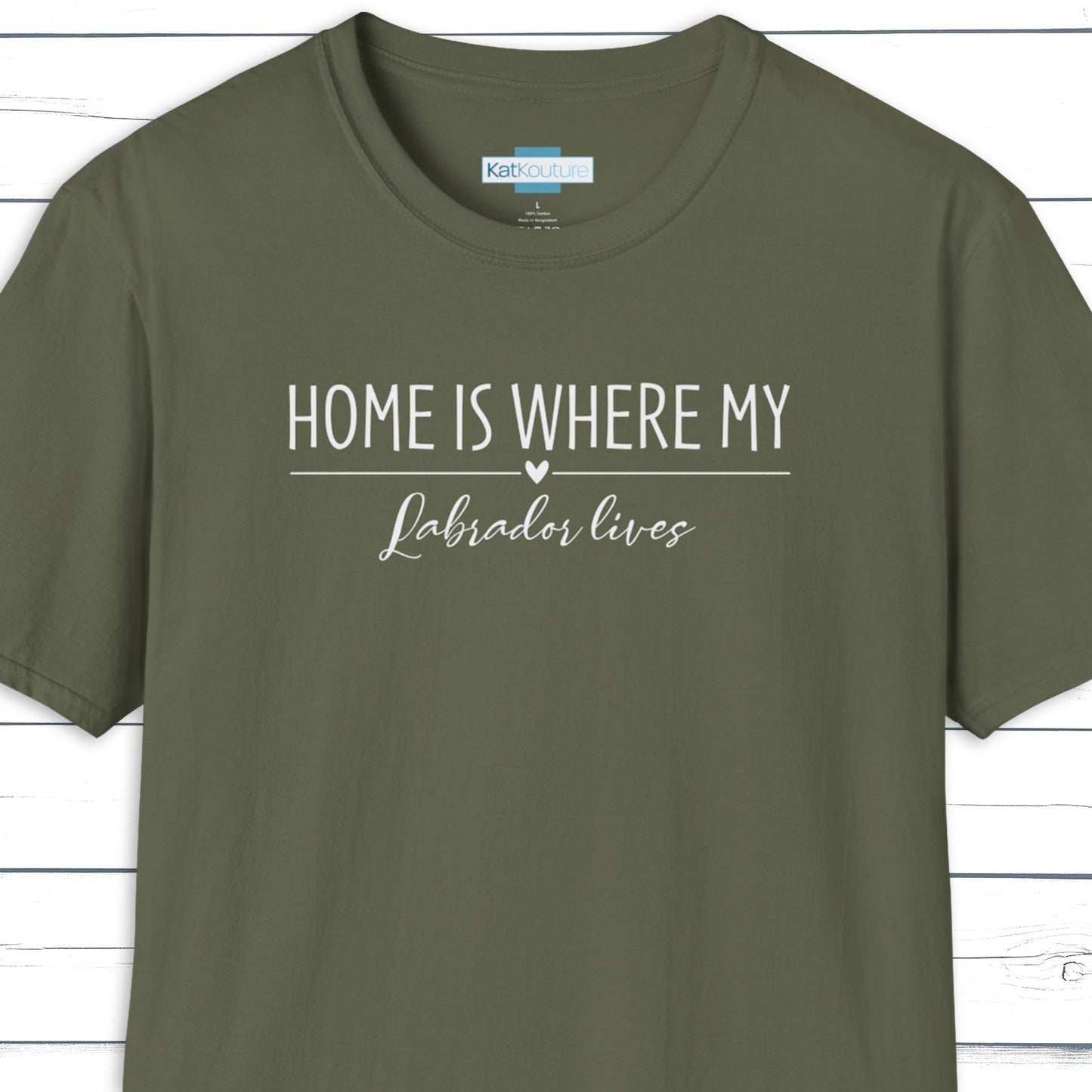 Labrador T-Shirt — Home Is Where My Labrador Lives