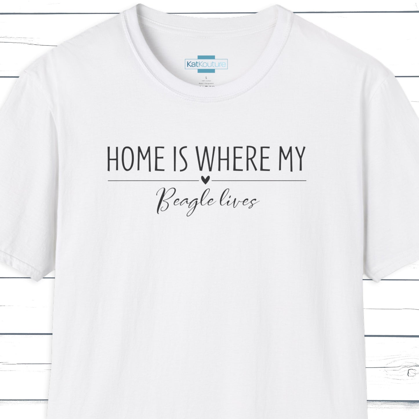 Beagle T-Shirt — Home Is Where My Beagle Lives