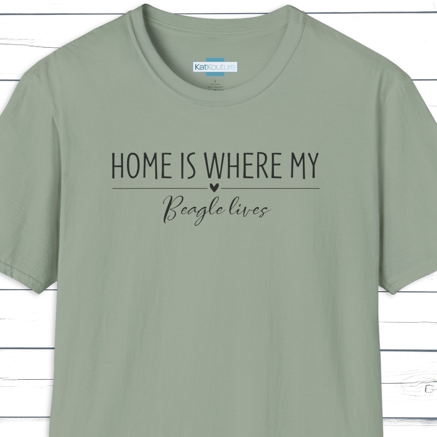 Beagle T-Shirt — Home Is Where My Beagle Lives
