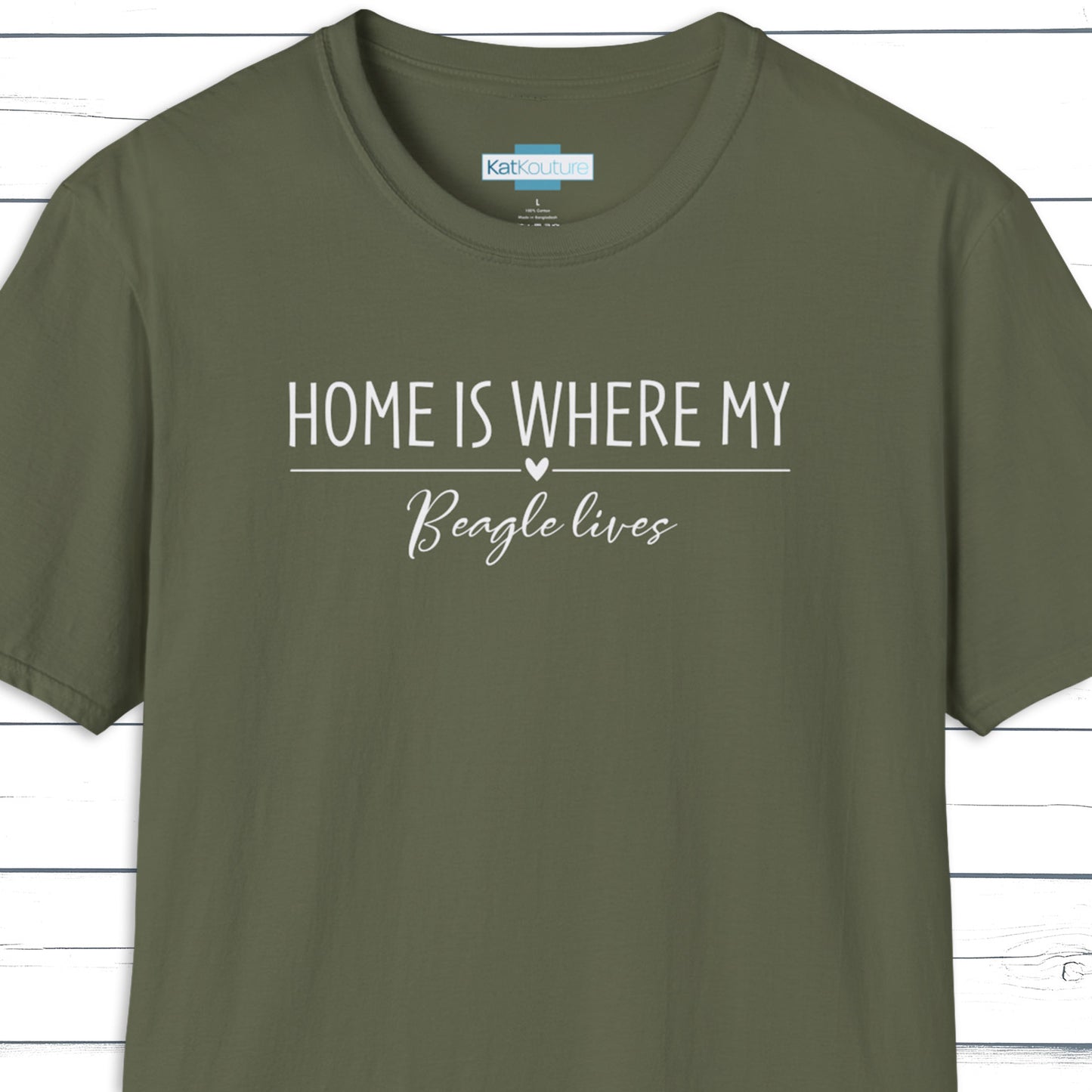 Beagle T-Shirt — Home Is Where My Beagle Lives