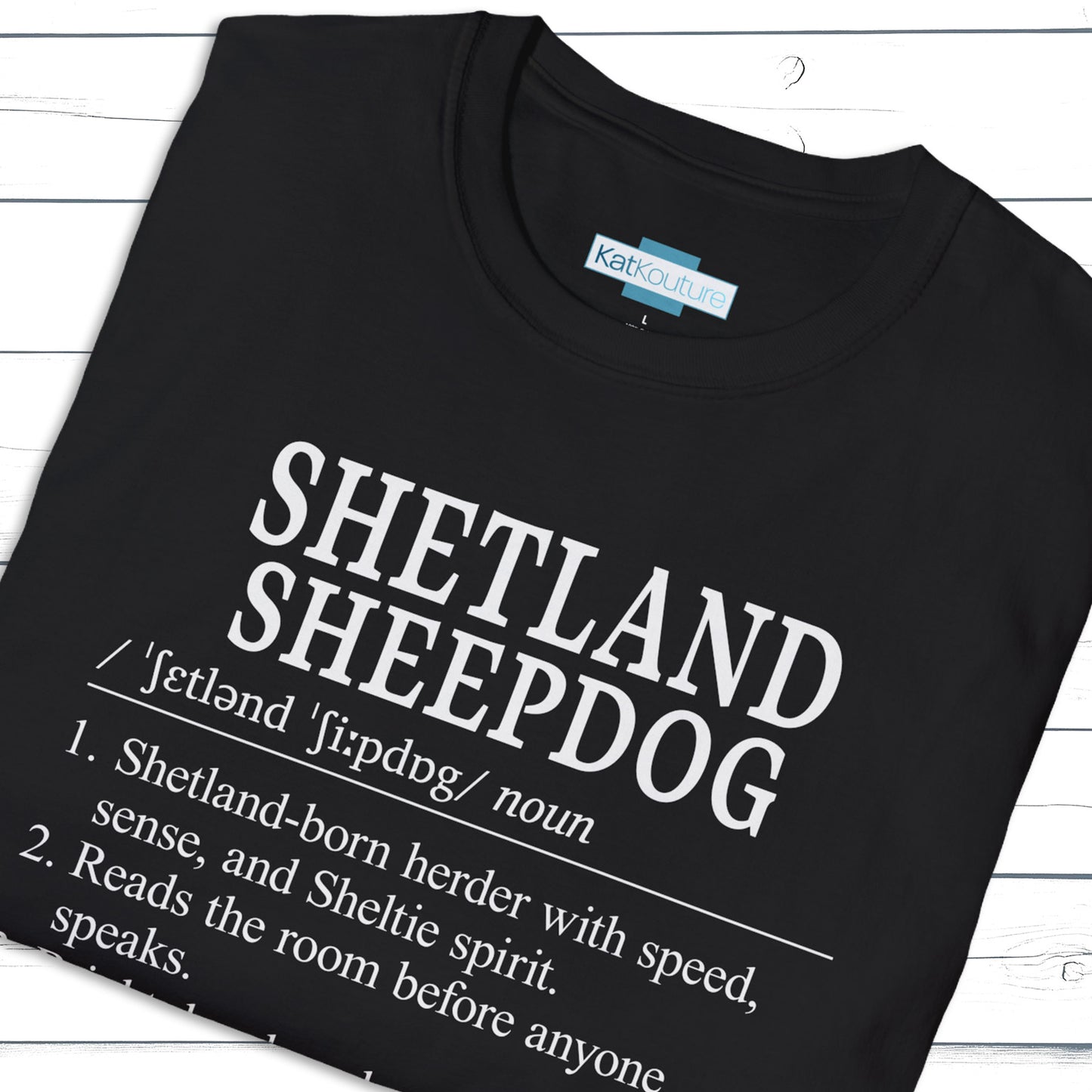 Shetland Sheepdog Definition T-Shirt Dictionary Dogs Collection