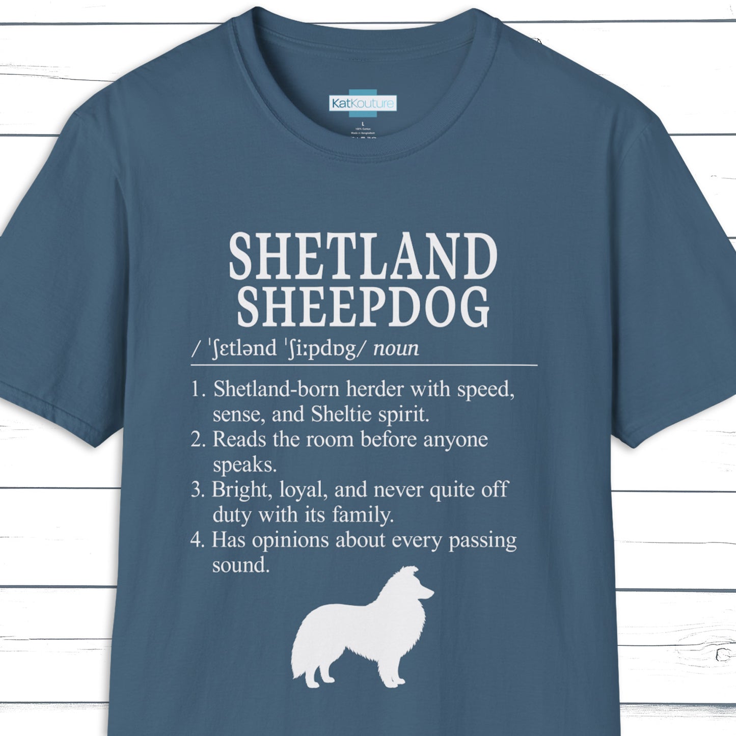 Shetland Sheepdog Definition T-Shirt Dictionary Dogs Collection