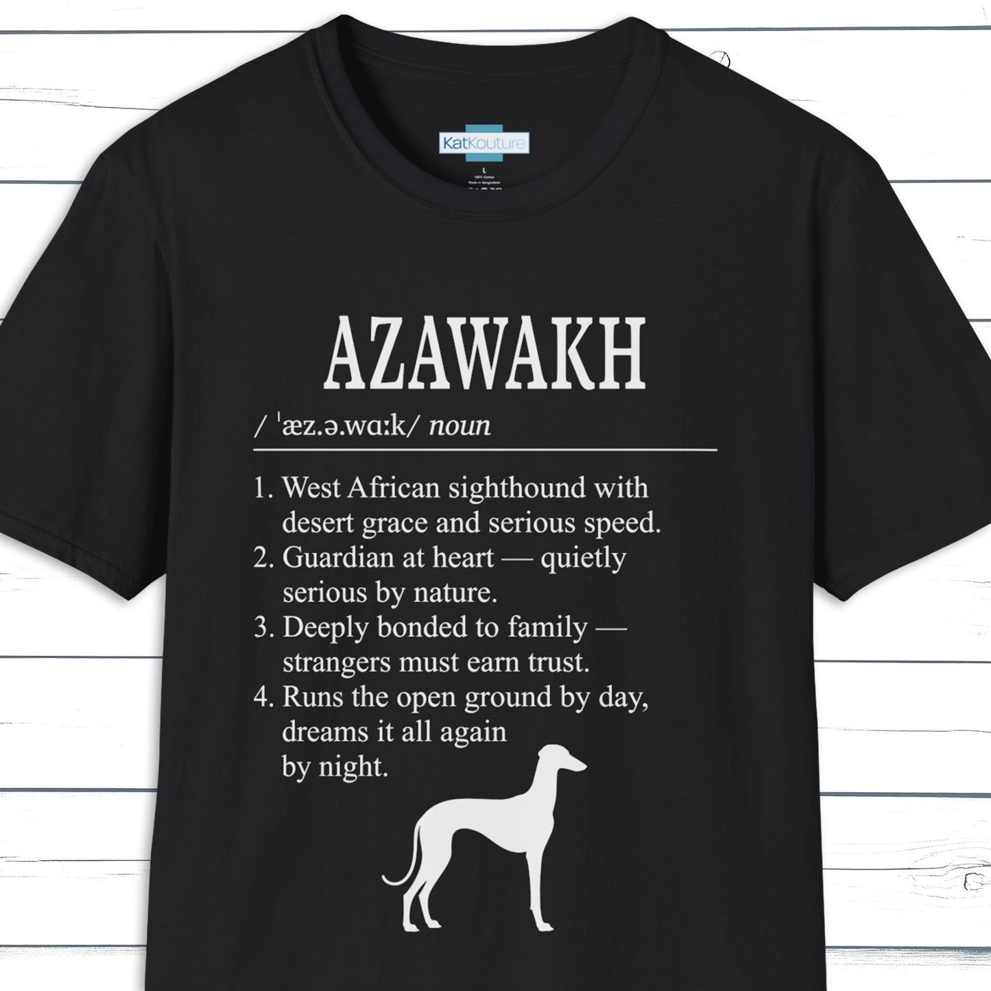 Azawakh Definition T-Shirt Dictionary Dogs Collection