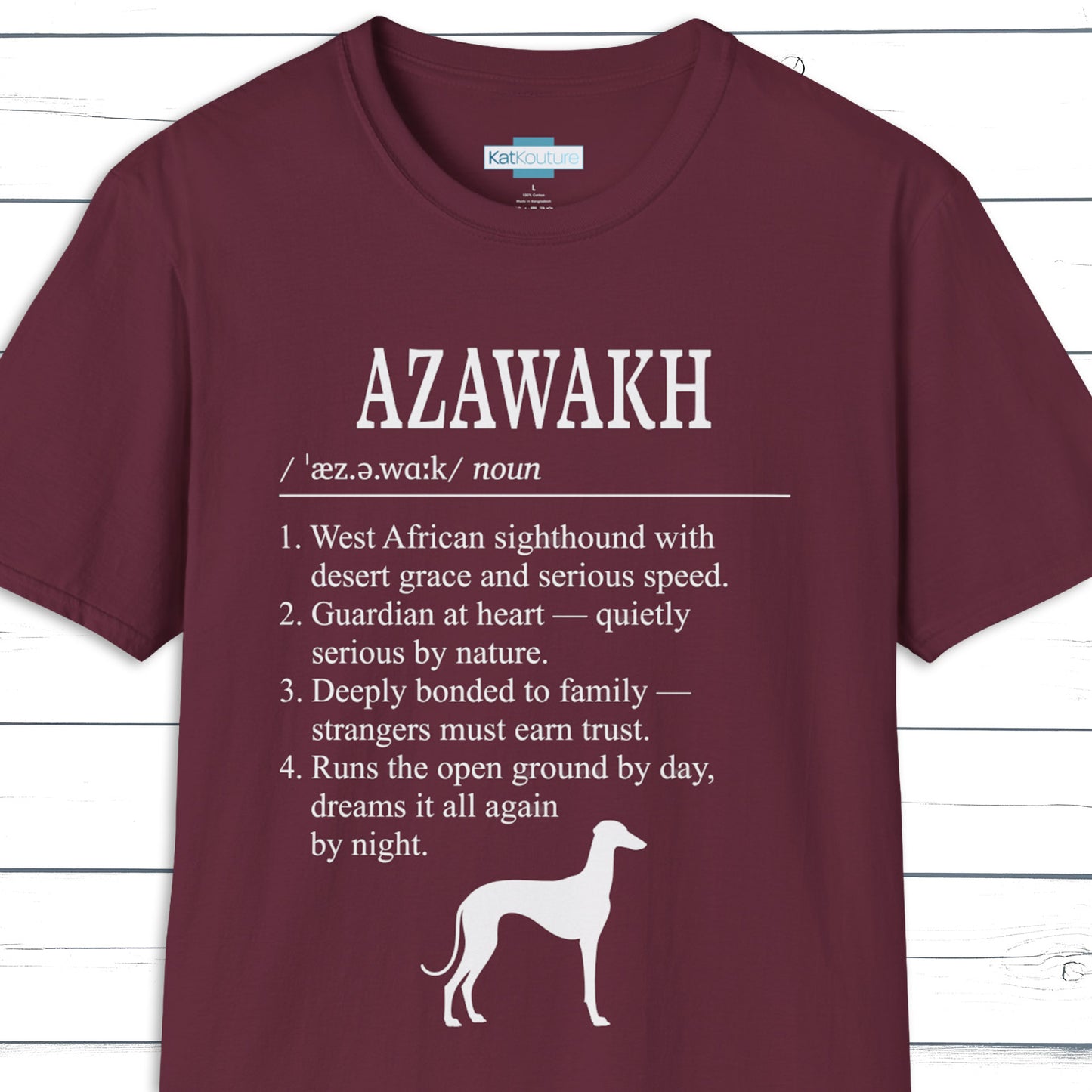 Azawakh Definition T-Shirt Dictionary Dogs Collection