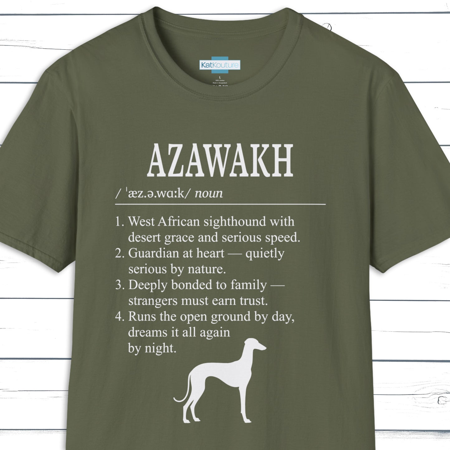 Azawakh Definition T-Shirt Dictionary Dogs Collection