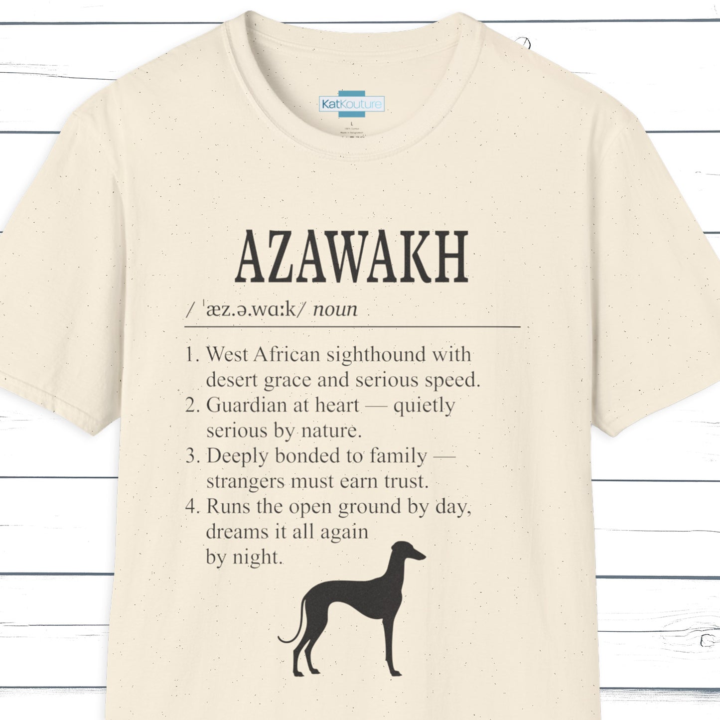 Azawakh Definition T-Shirt Dictionary Dogs Collection