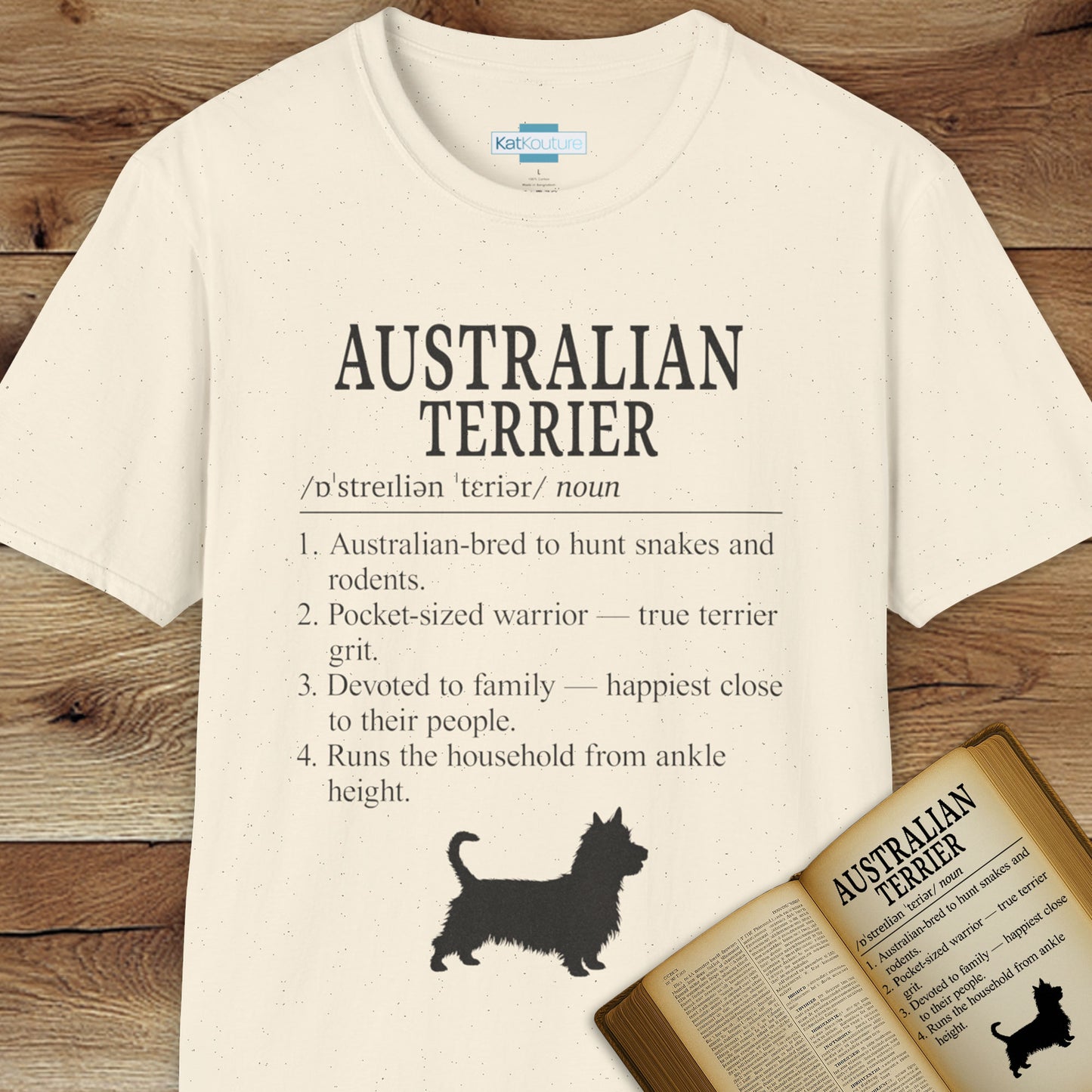 Australian Terrier Definition T-Shirt Dictionary Dogs Collection