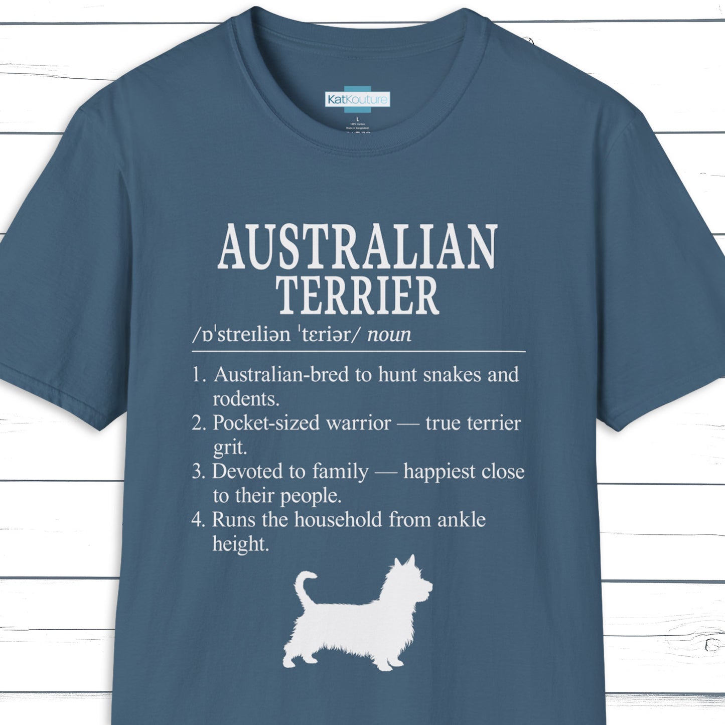Australian Terrier Definition T-Shirt Dictionary Dogs Collection