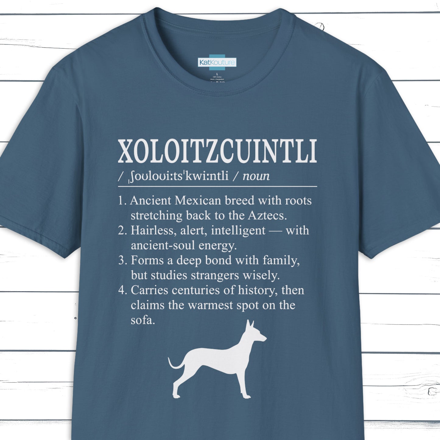 Xoloitzcuintli Definition T-Shirt Dictionary Dogs Collection