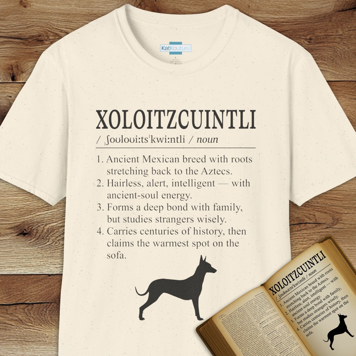 Xoloitzcuintli Definition T-Shirt Dictionary Dogs Collection