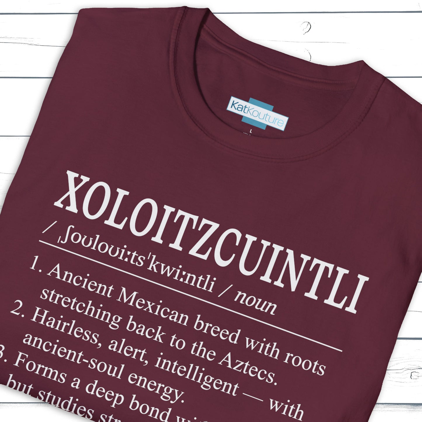 Xoloitzcuintli Definition T-Shirt Dictionary Dogs Collection