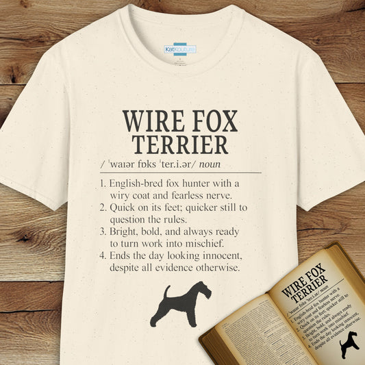 Wire Fox Terrier Definition T-Shirt Dictionary Dogs Collection