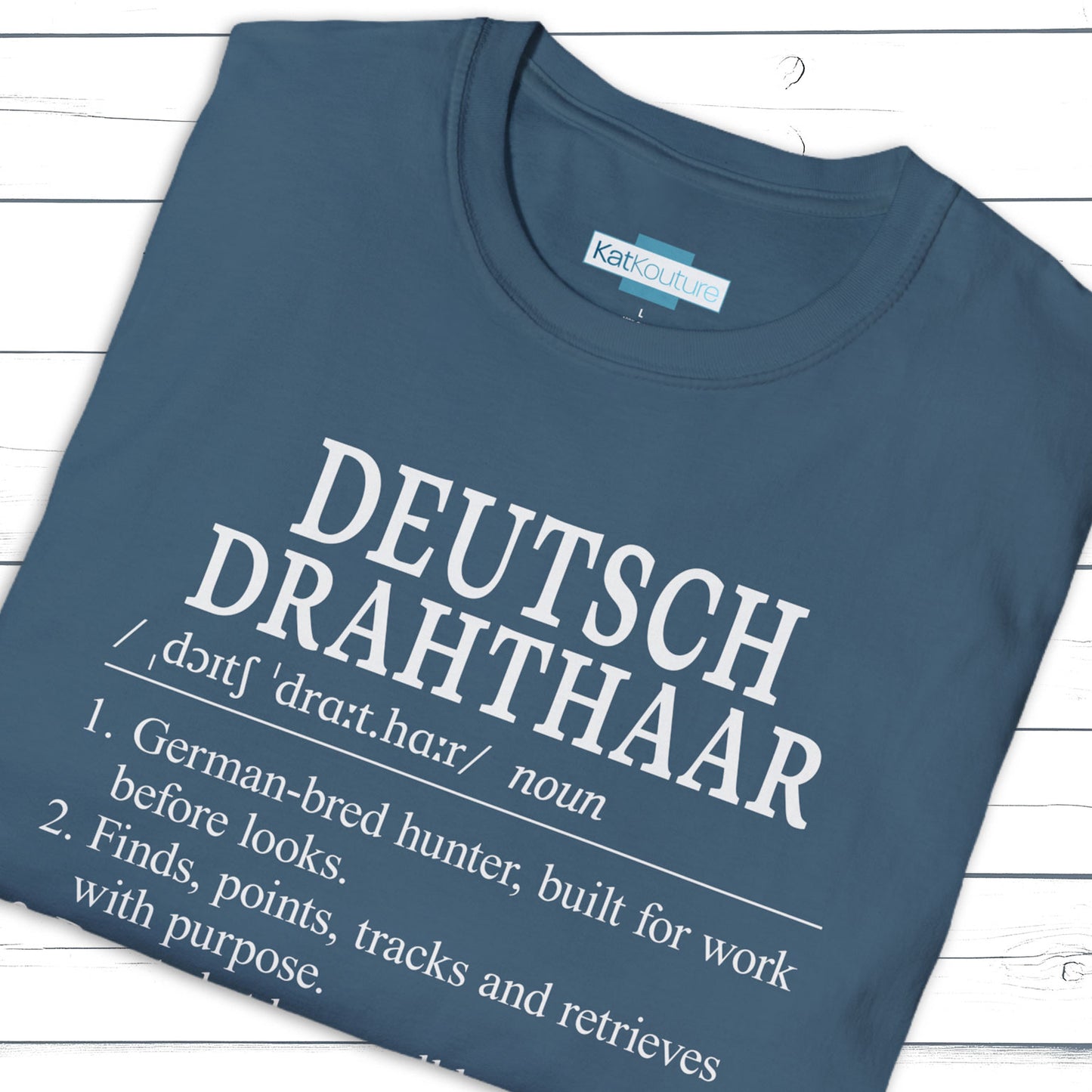 Deutsch Drahthaar Definition T-Shirt Dictionary Dogs Collection