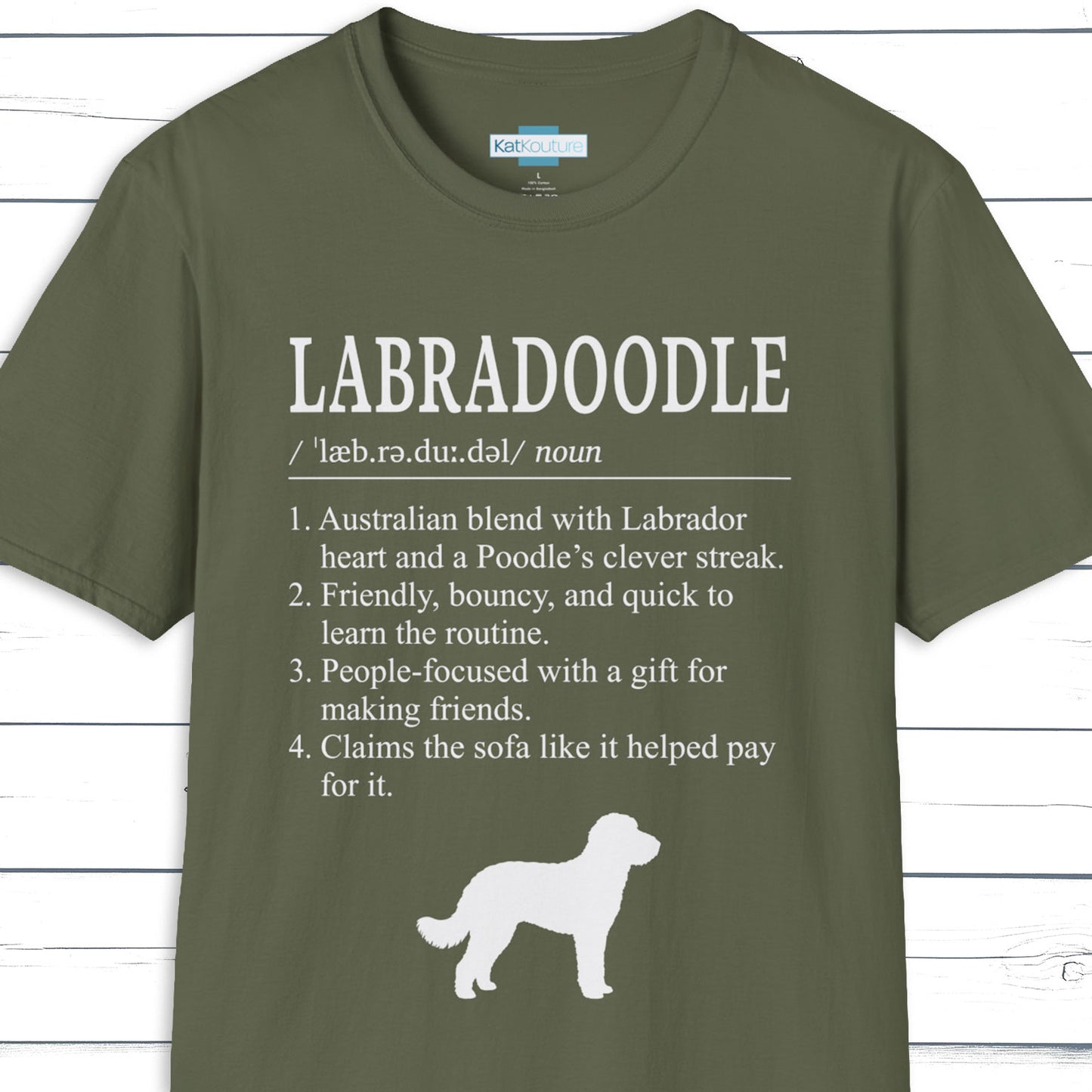 Labradoodle Definition T-Shirt Dictionary Dogs Collection