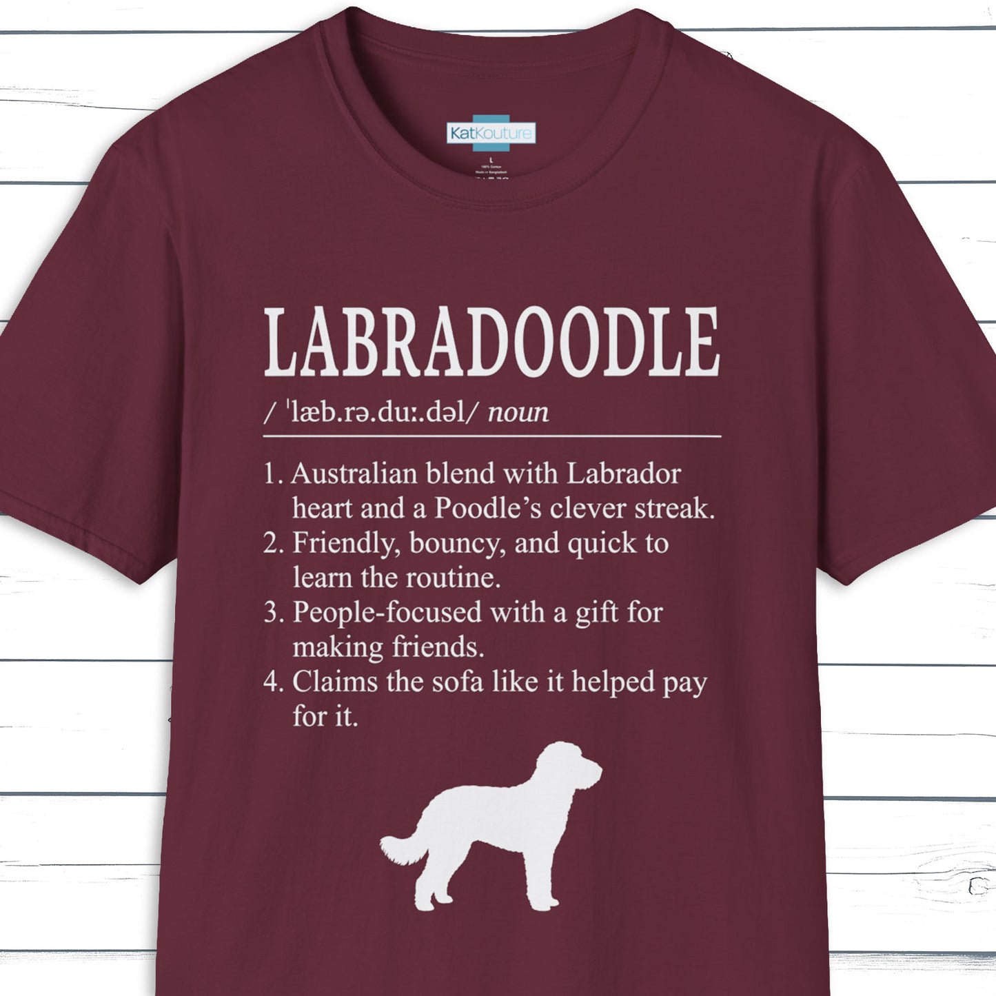 Labradoodle Definition T-Shirt Dictionary Dogs Collection