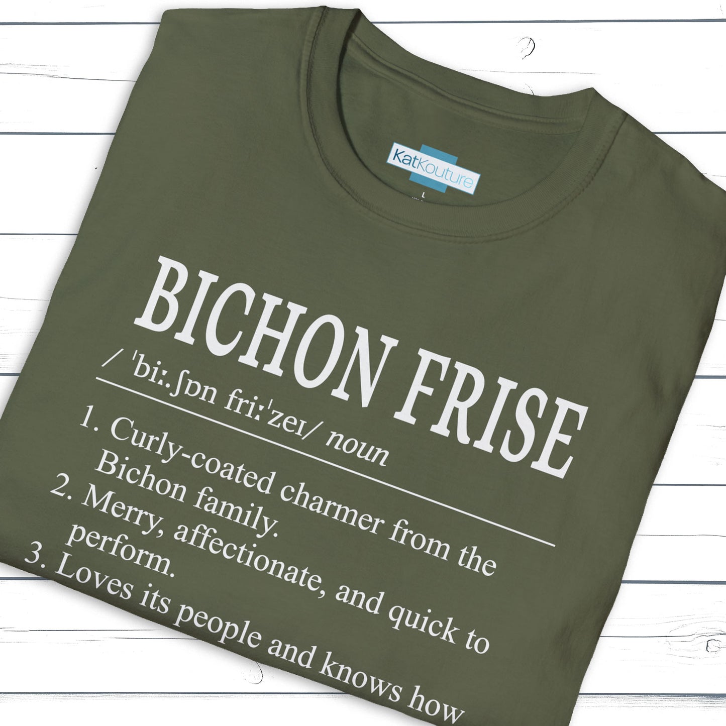 Bichon Frise Definition T-Shirt Dictionary Dogs Collection