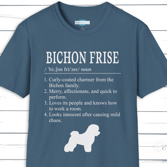 Bichon Frise Definition T-Shirt Dictionary Dogs Collection