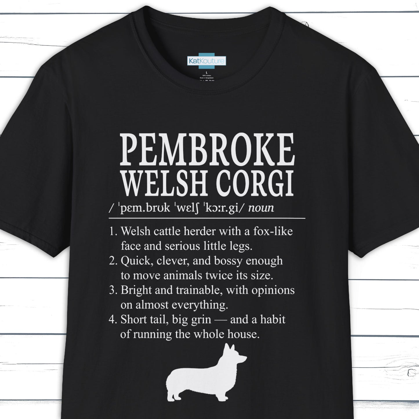 Pembroke Welsh Corgi Definition T-Shirt Dictionary Dogs Collection
