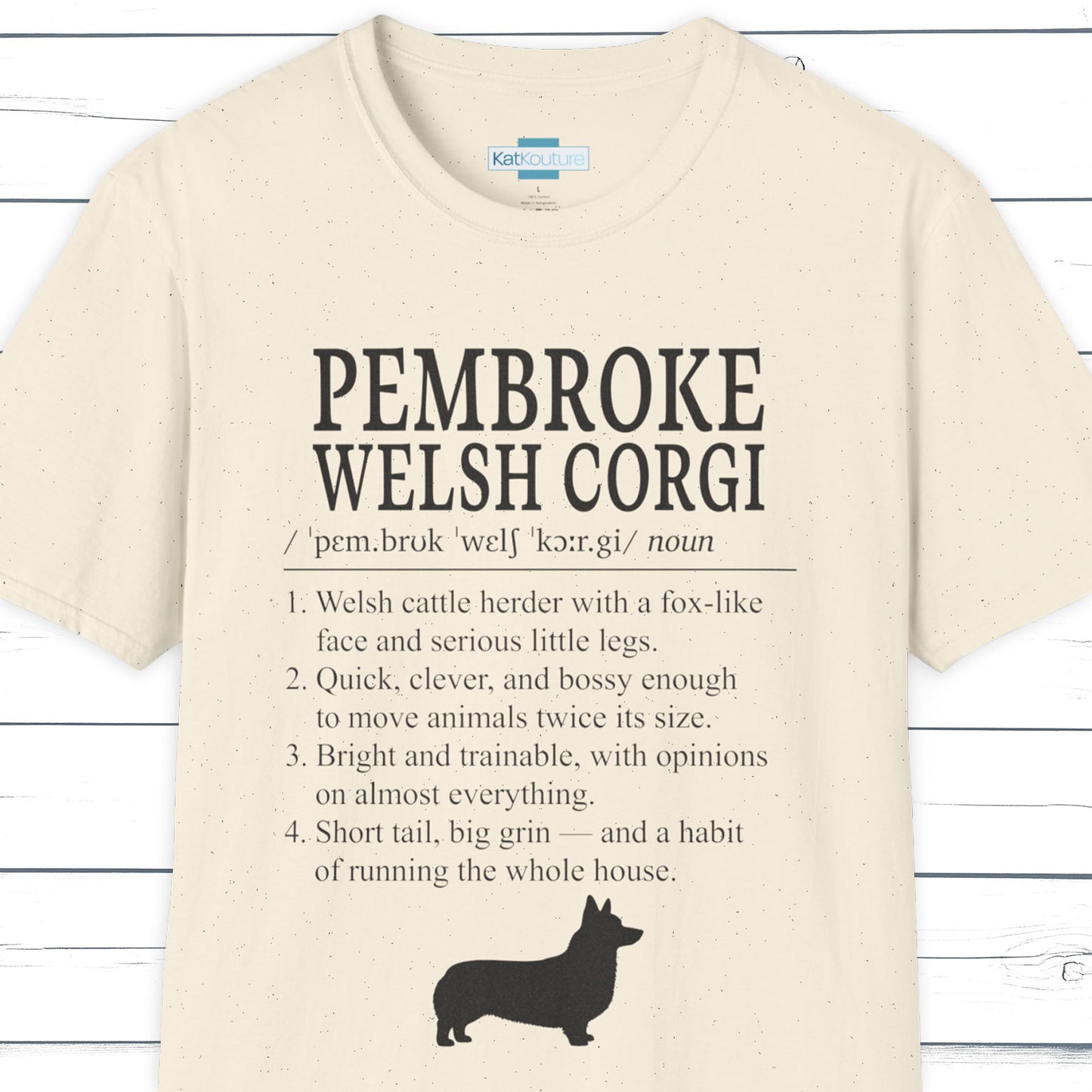 Pembroke Welsh Corgi Definition T-Shirt Dictionary Dogs Collection