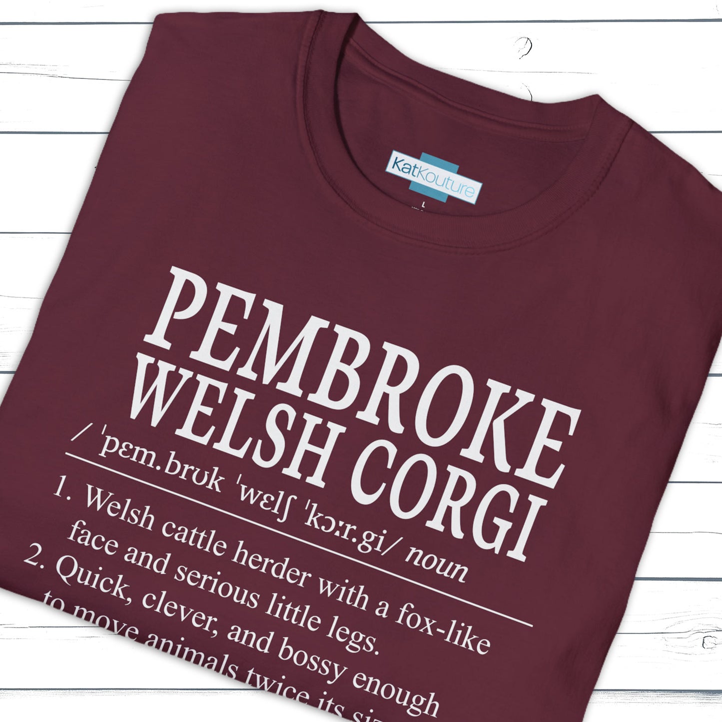 Pembroke Welsh Corgi Definition T-Shirt Dictionary Dogs Collection