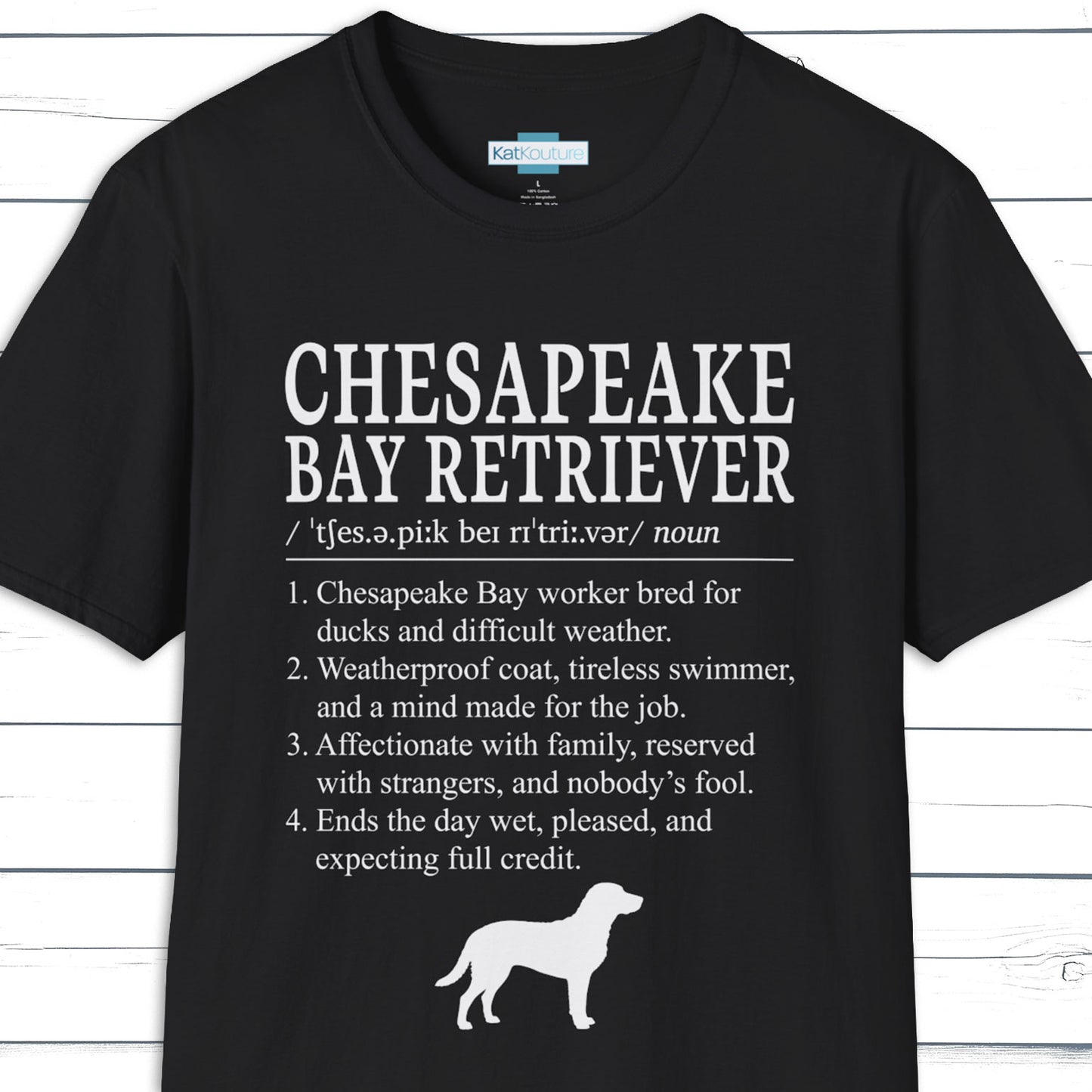 Chesapeake Ray Retriever Definition T-Shirt Dictionary Dogs Collection