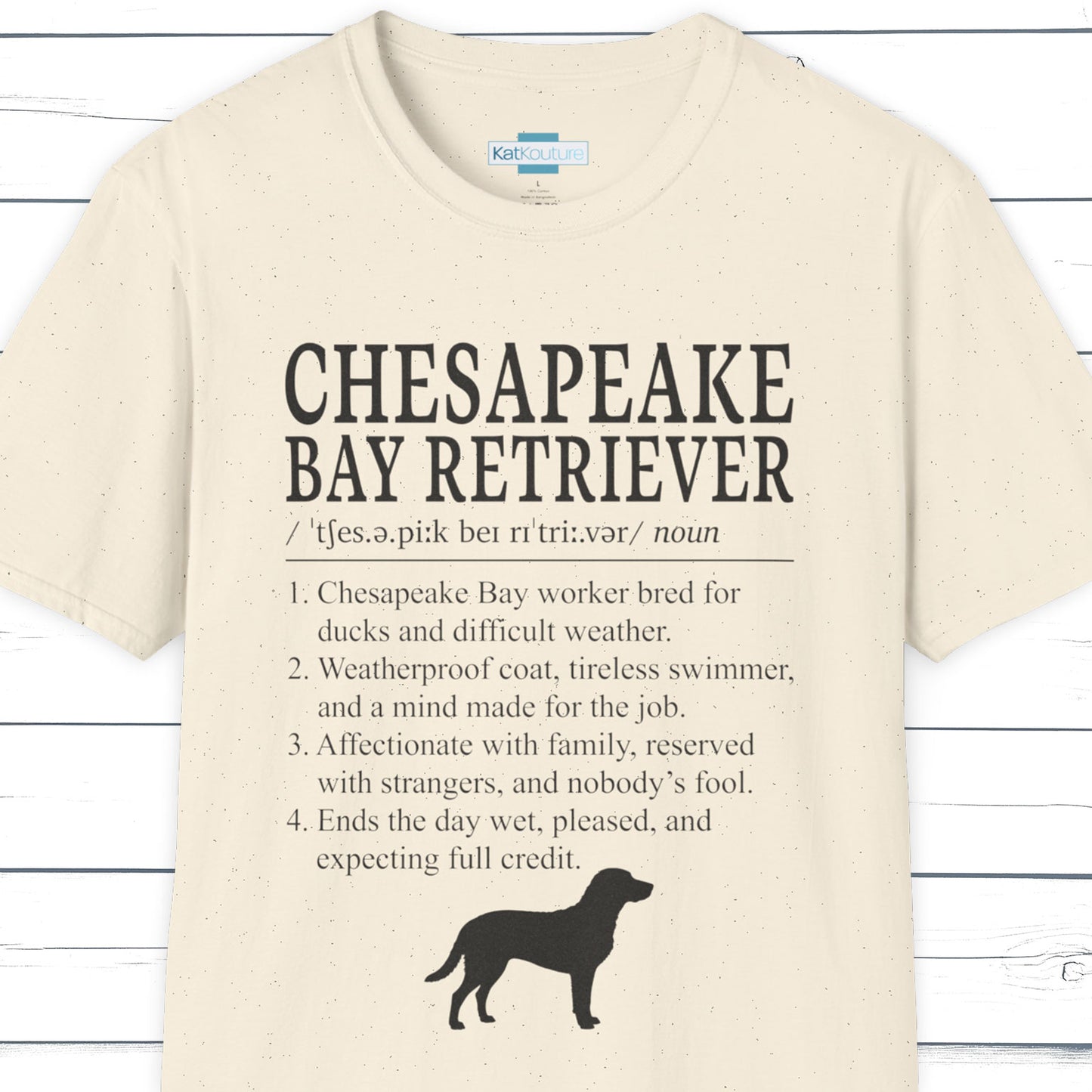 Chesapeake Ray Retriever Definition T-Shirt Dictionary Dogs Collection