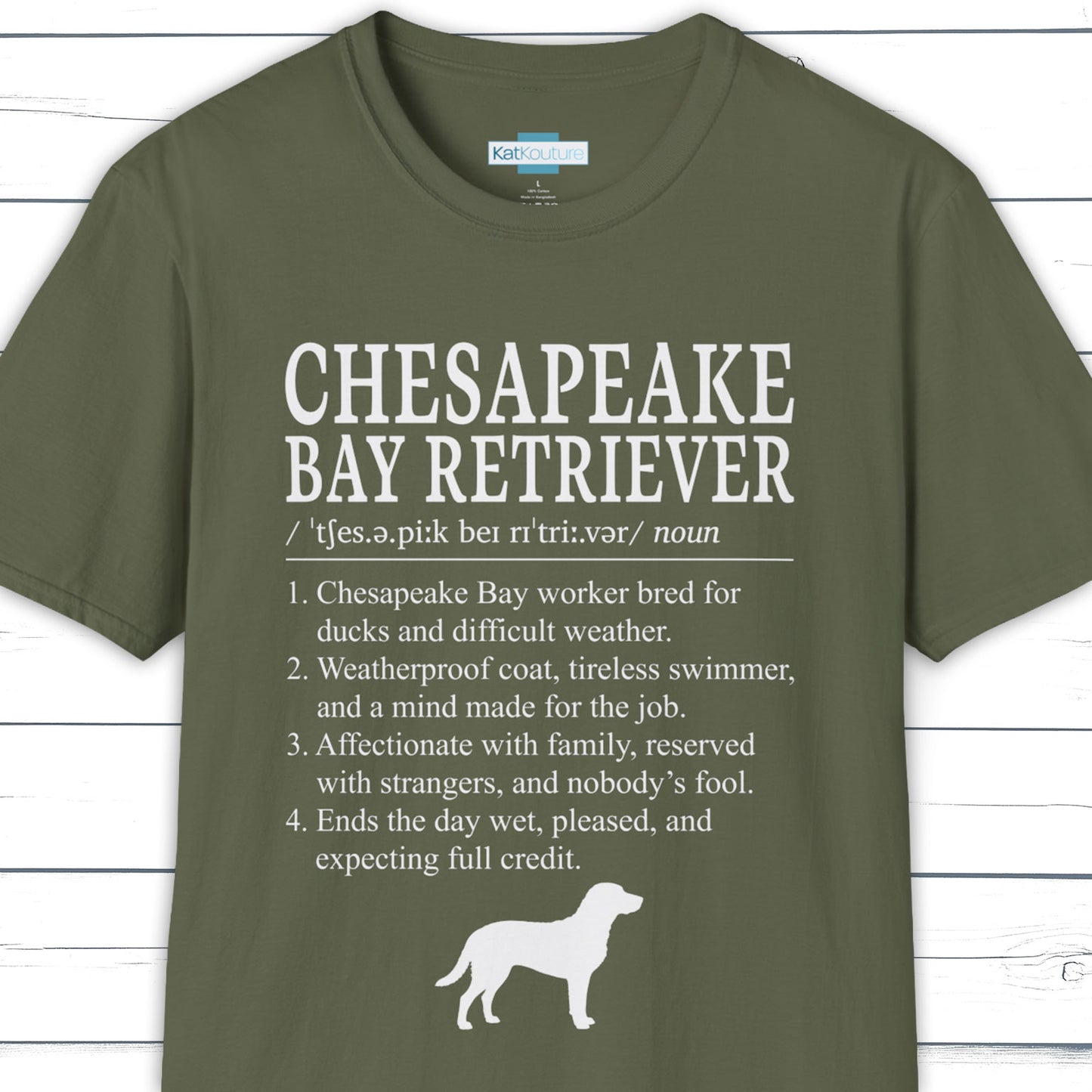 Chesapeake Ray Retriever Definition T-Shirt Dictionary Dogs Collection