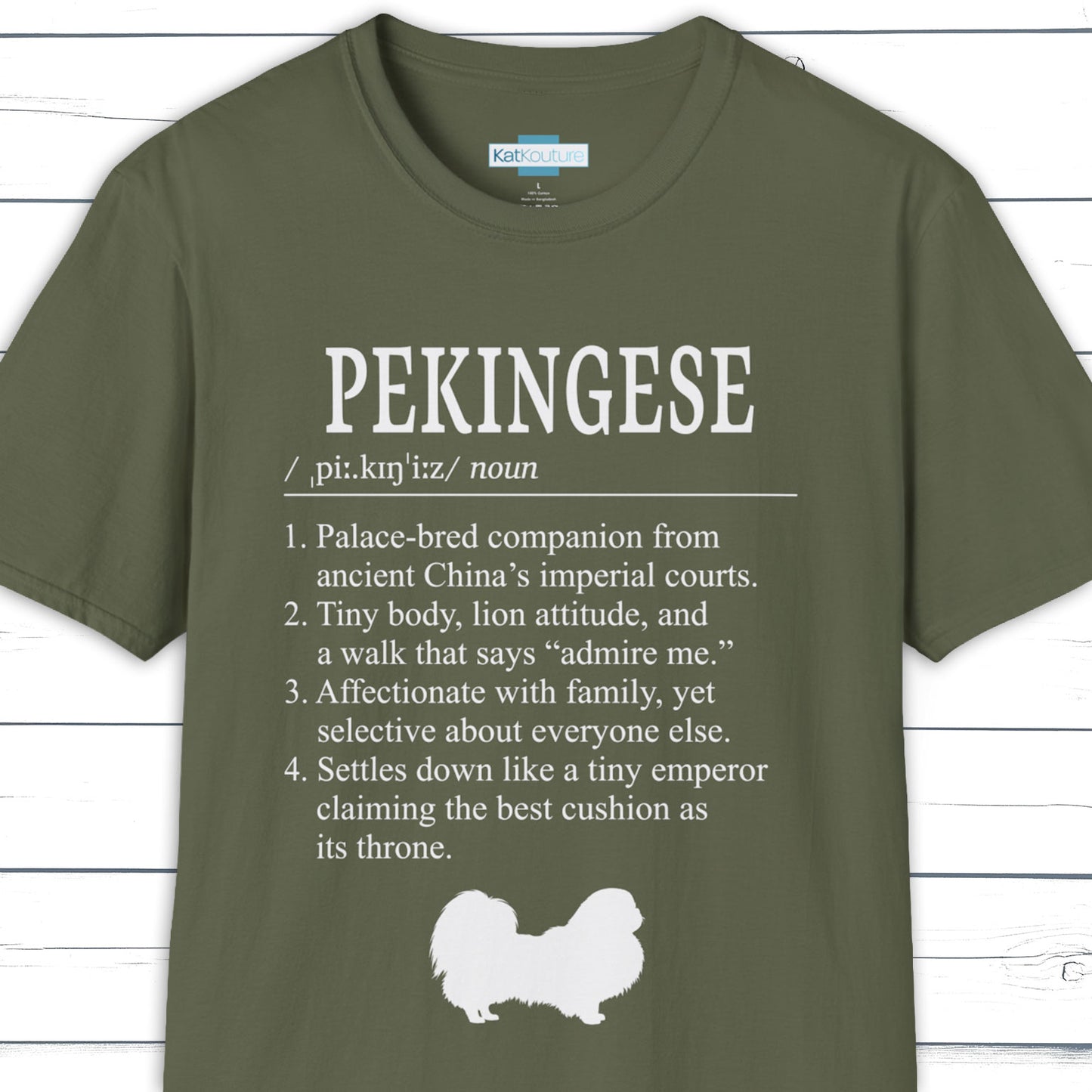 Pekingese Definition T-Shirt Dictionary Dogs Collection