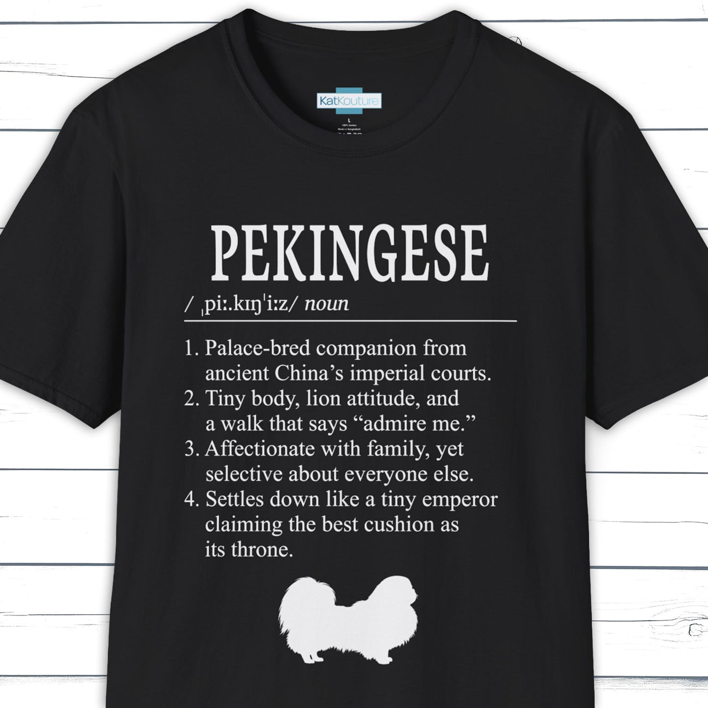 Pekingese Definition T-Shirt Dictionary Dogs Collection