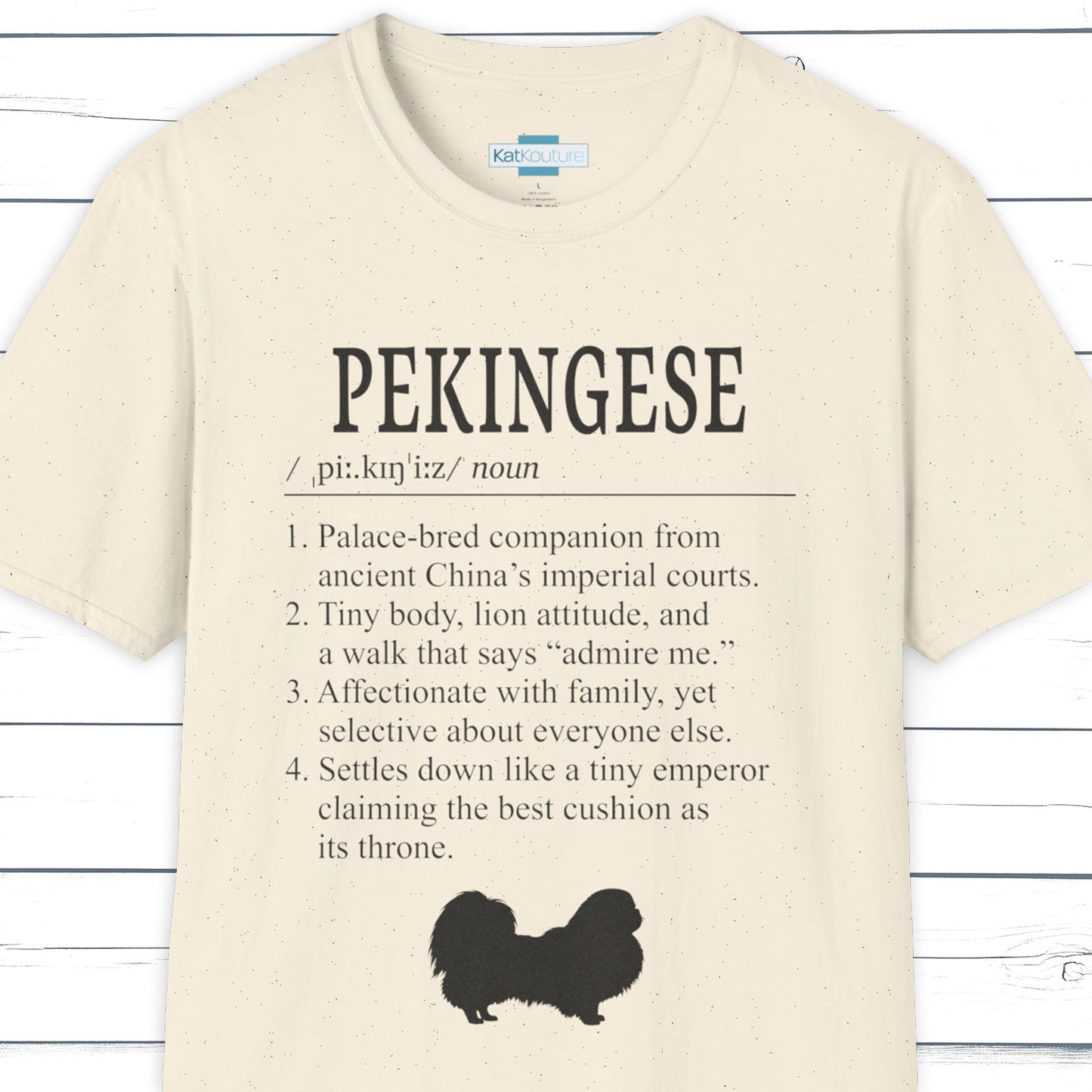 Pekingese Definition T-Shirt Dictionary Dogs Collection