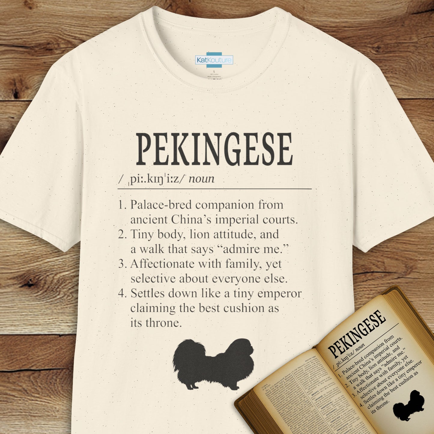 Pekingese Definition T-Shirt Dictionary Dogs Collection