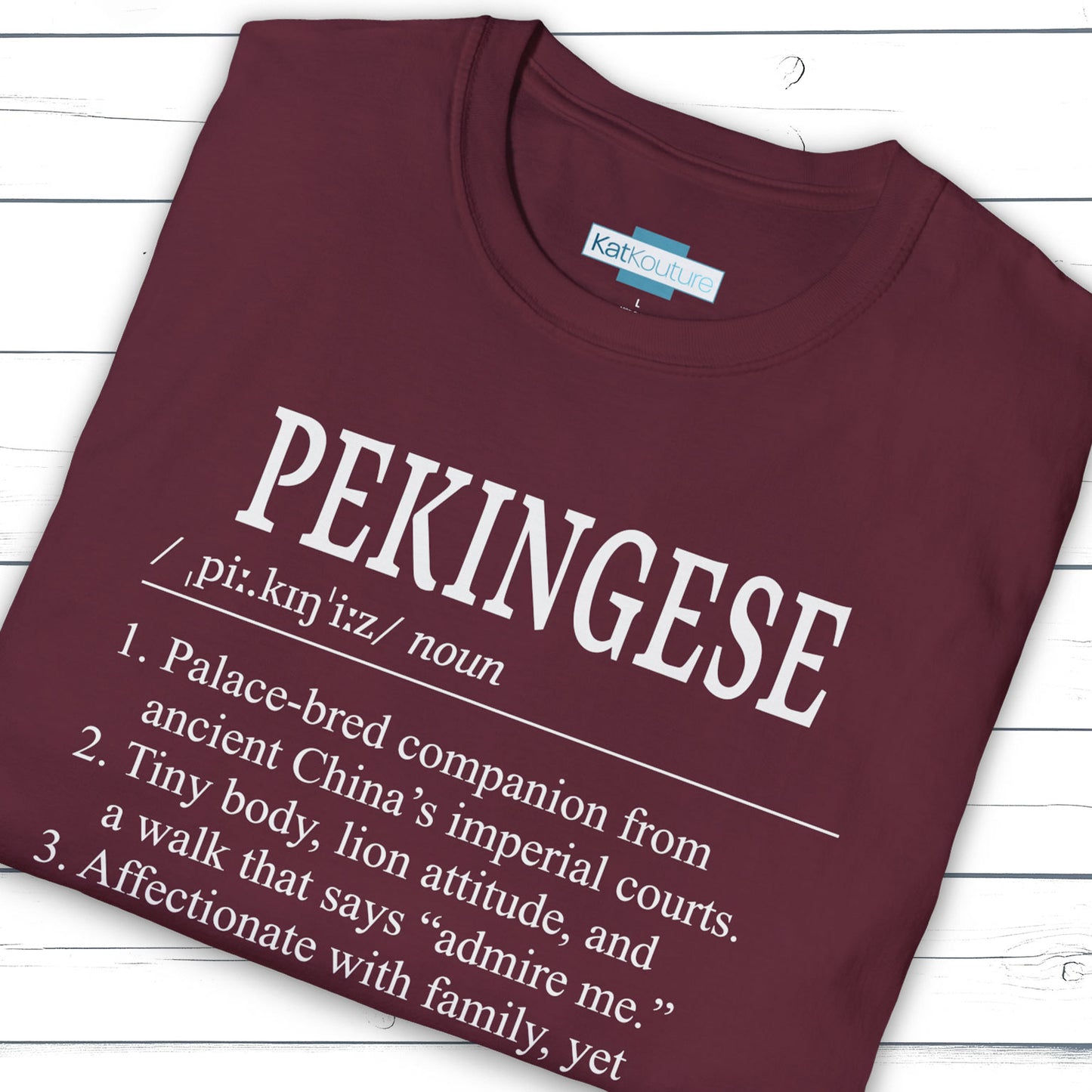 Pekingese Definition T-Shirt Dictionary Dogs Collection