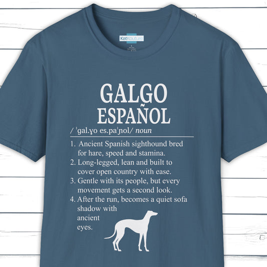 Galgo Español Definition T-Shirt Dictionary Dogs Collection