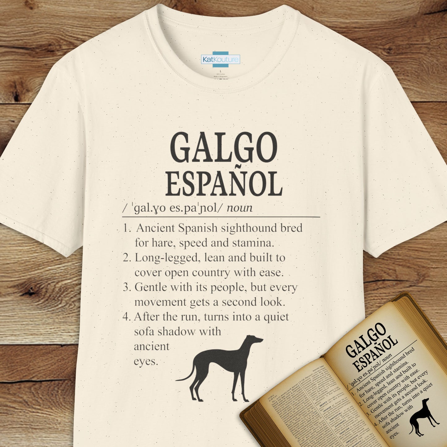 Galgo Español Definition T-Shirt Dictionary Dogs Collection
