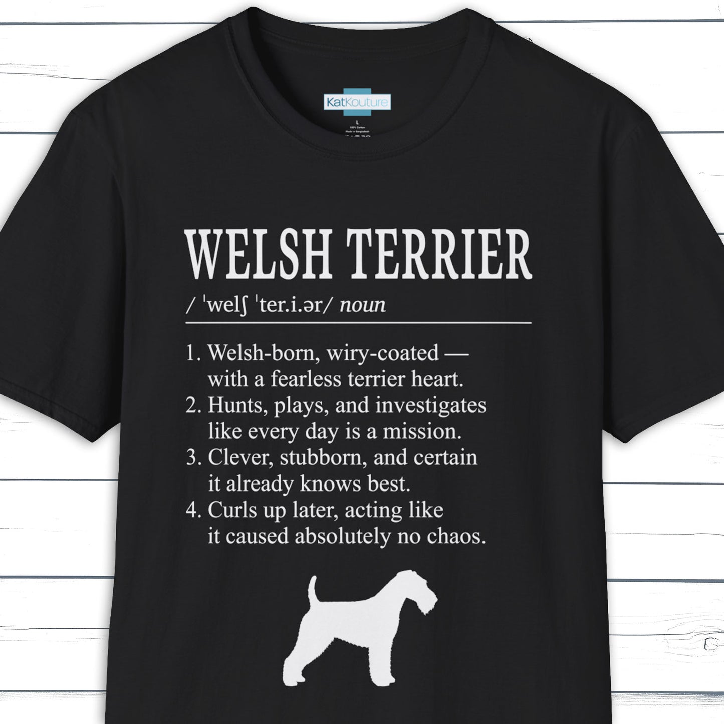 Welsh Terrier Definition T-Shirt Dictionary Dogs Collection