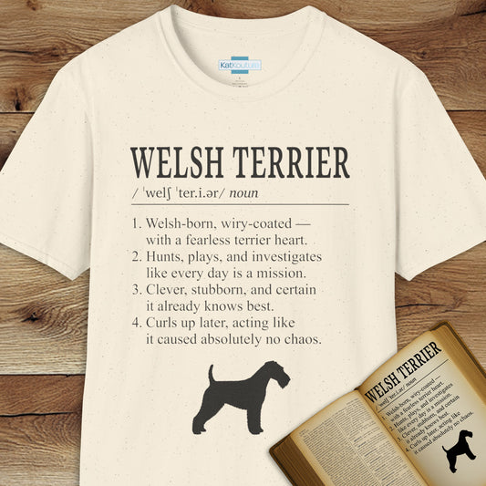 Welsh Terrier Definition T-Shirt Dictionary Dogs Collection