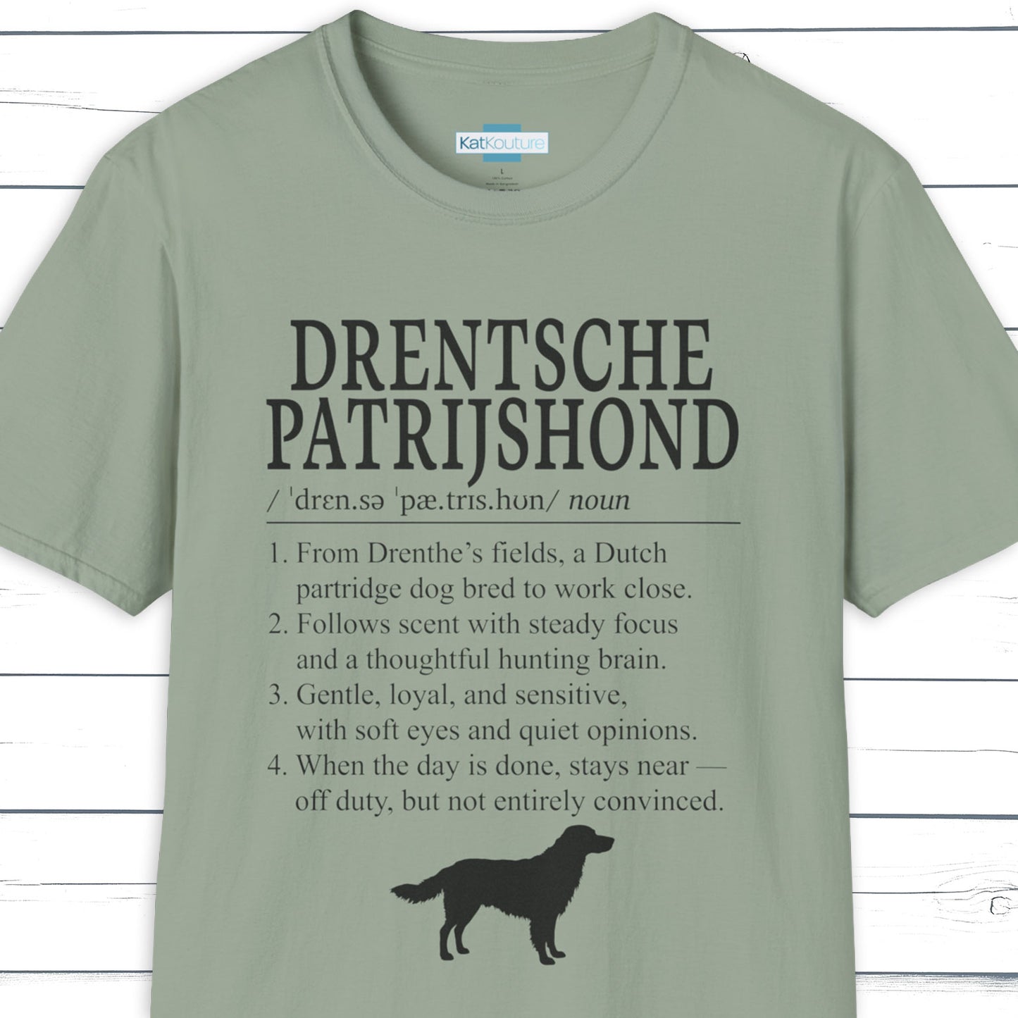 Drentsche Patrijshond Definition T-Shirt Dictionary Dogs Collection