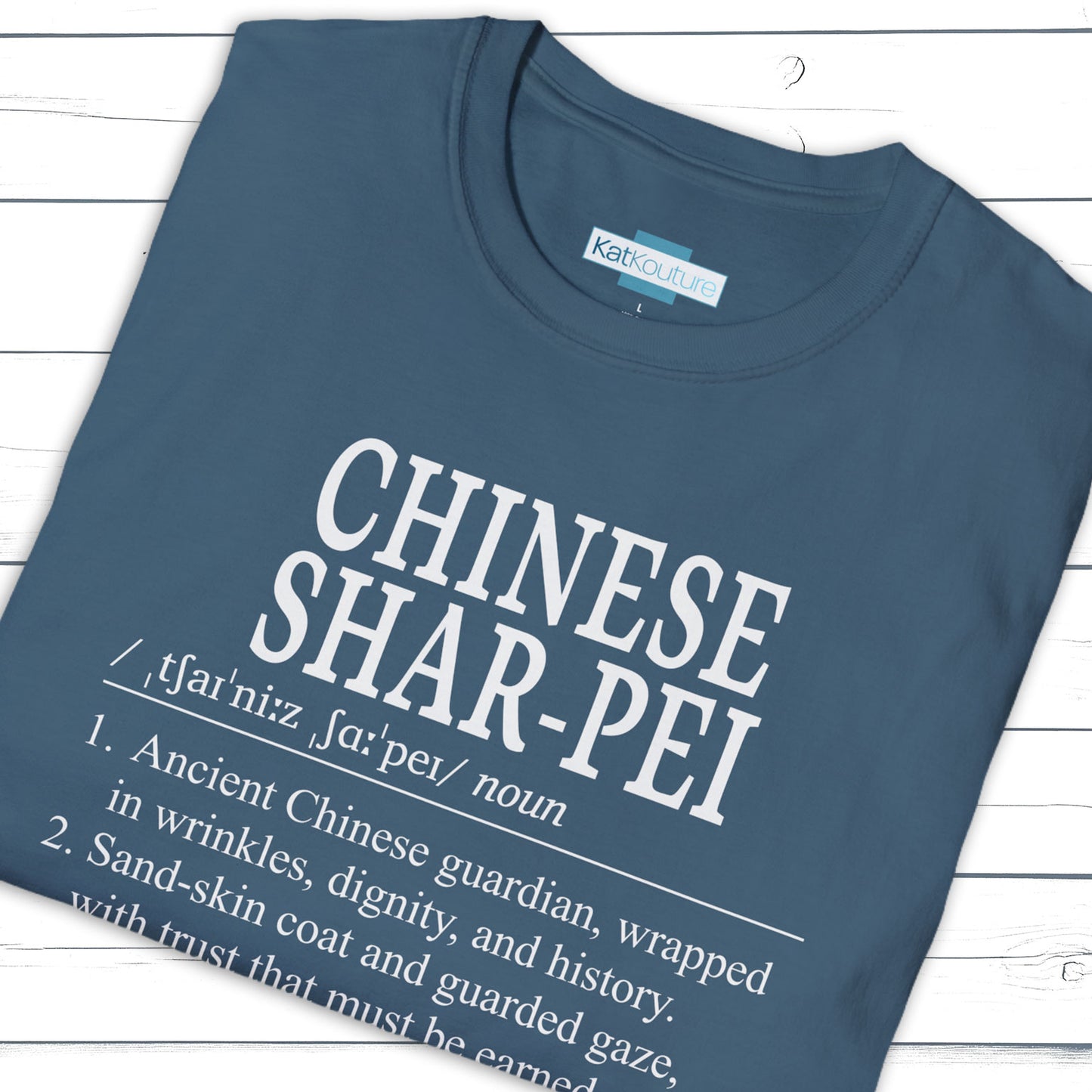 Chinese Shar-Pei Definition T-Shirt Dictionary Dogs Collection