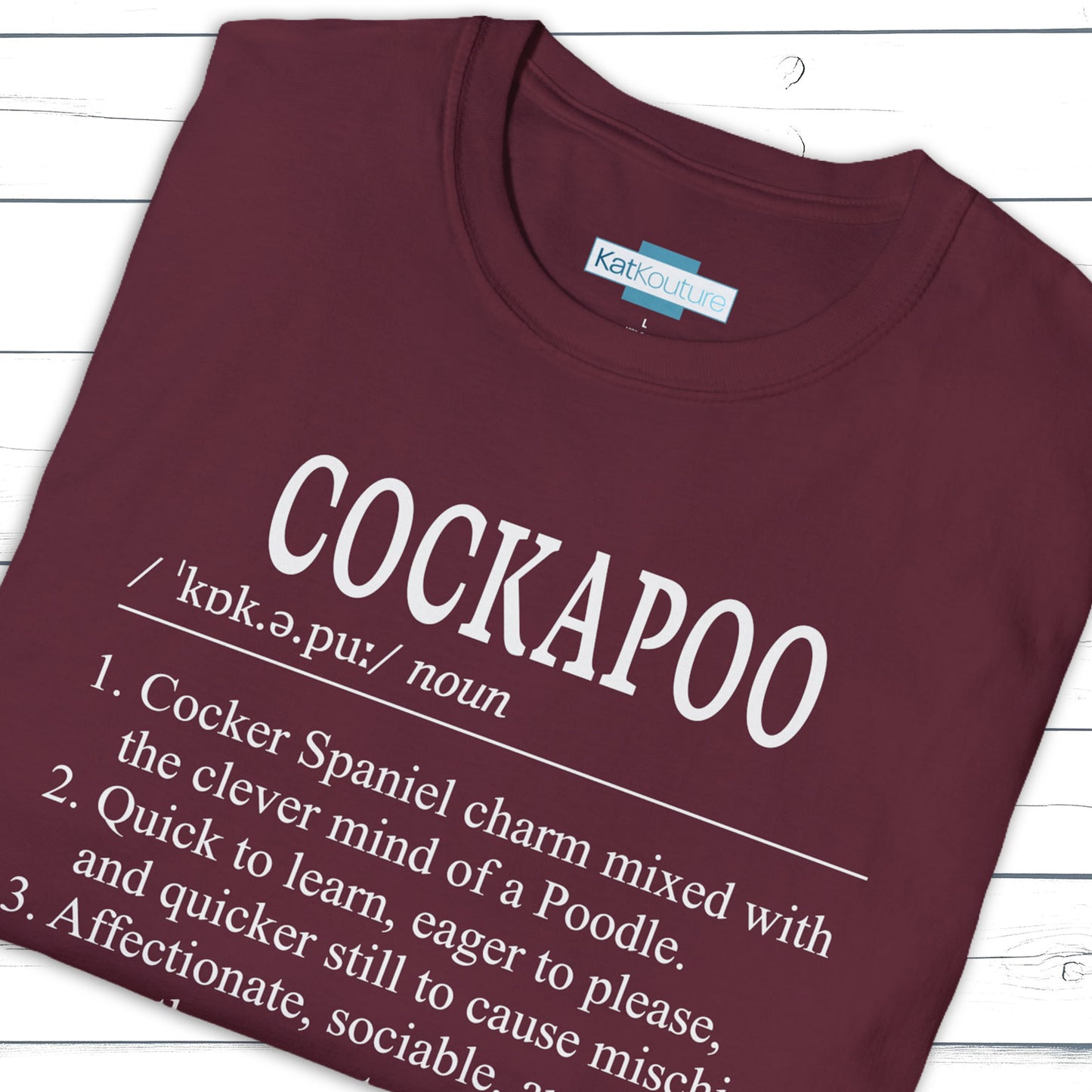 Cockapoo Definition T-Shirt Dictionary Dogs Collection