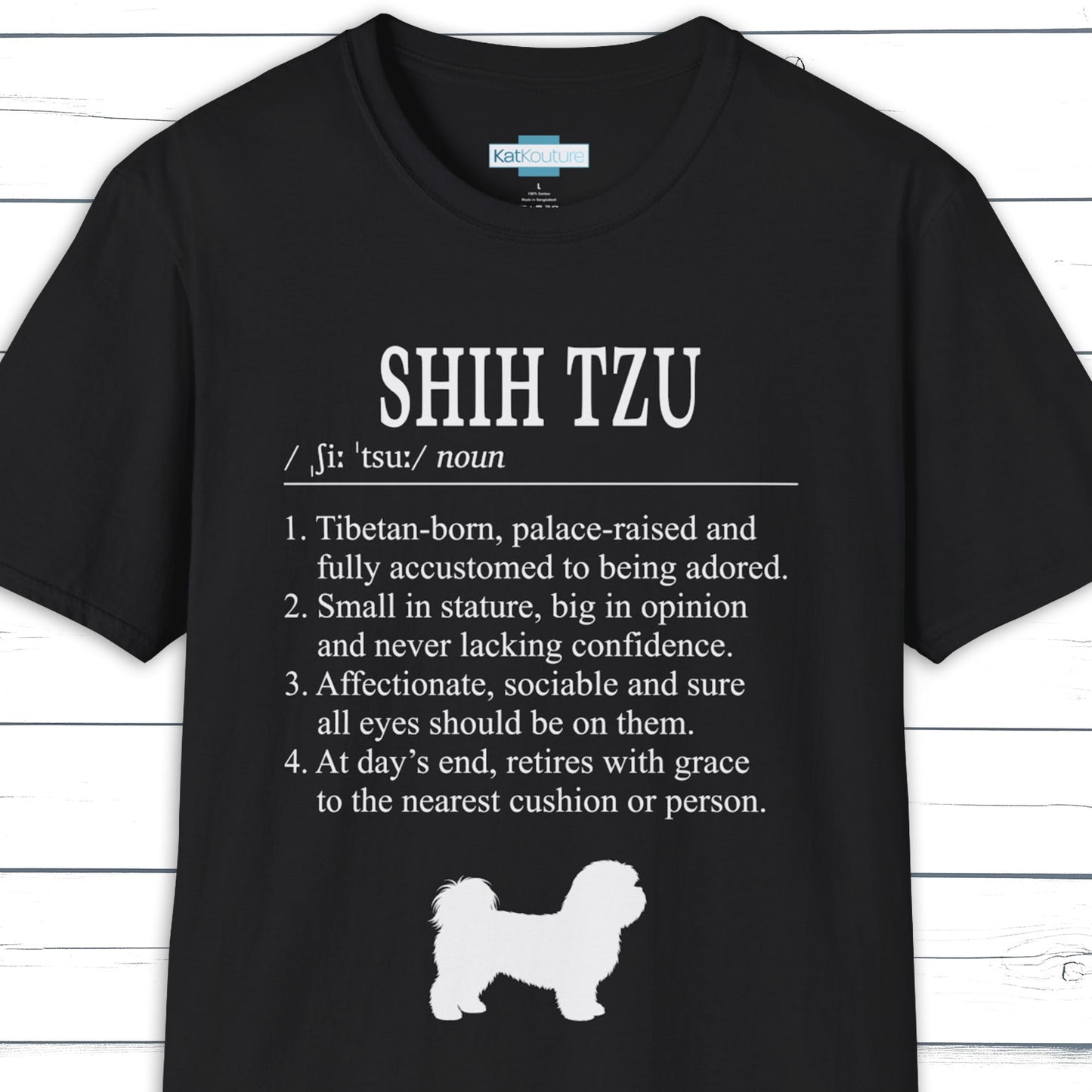 Shih Tzu Definition T-Shirt Dictionary Dogs Collection
