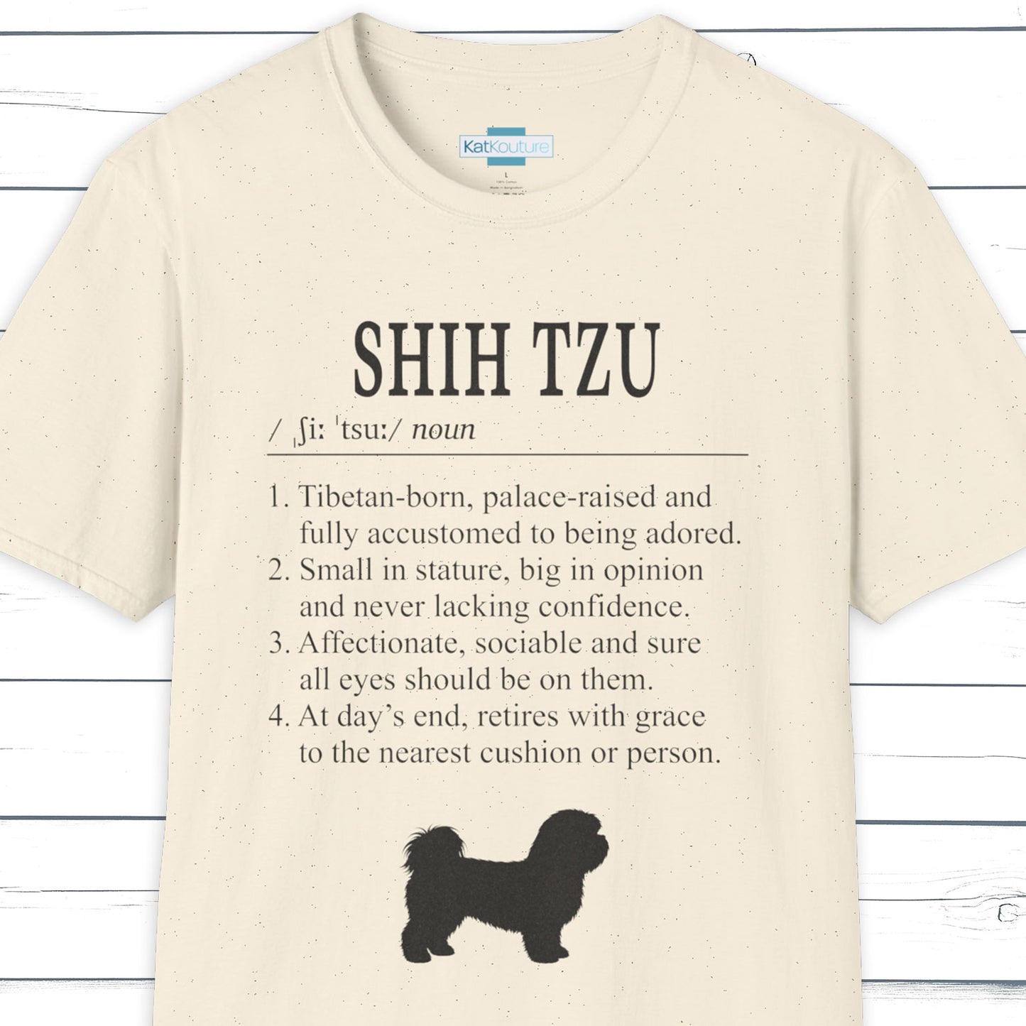 Shih Tzu Definition T-Shirt Dictionary Dogs Collection