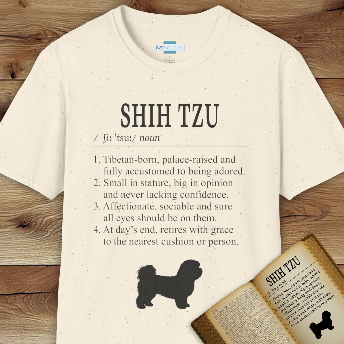 Shih Tzu Definition T-Shirt Dictionary Dogs Collection