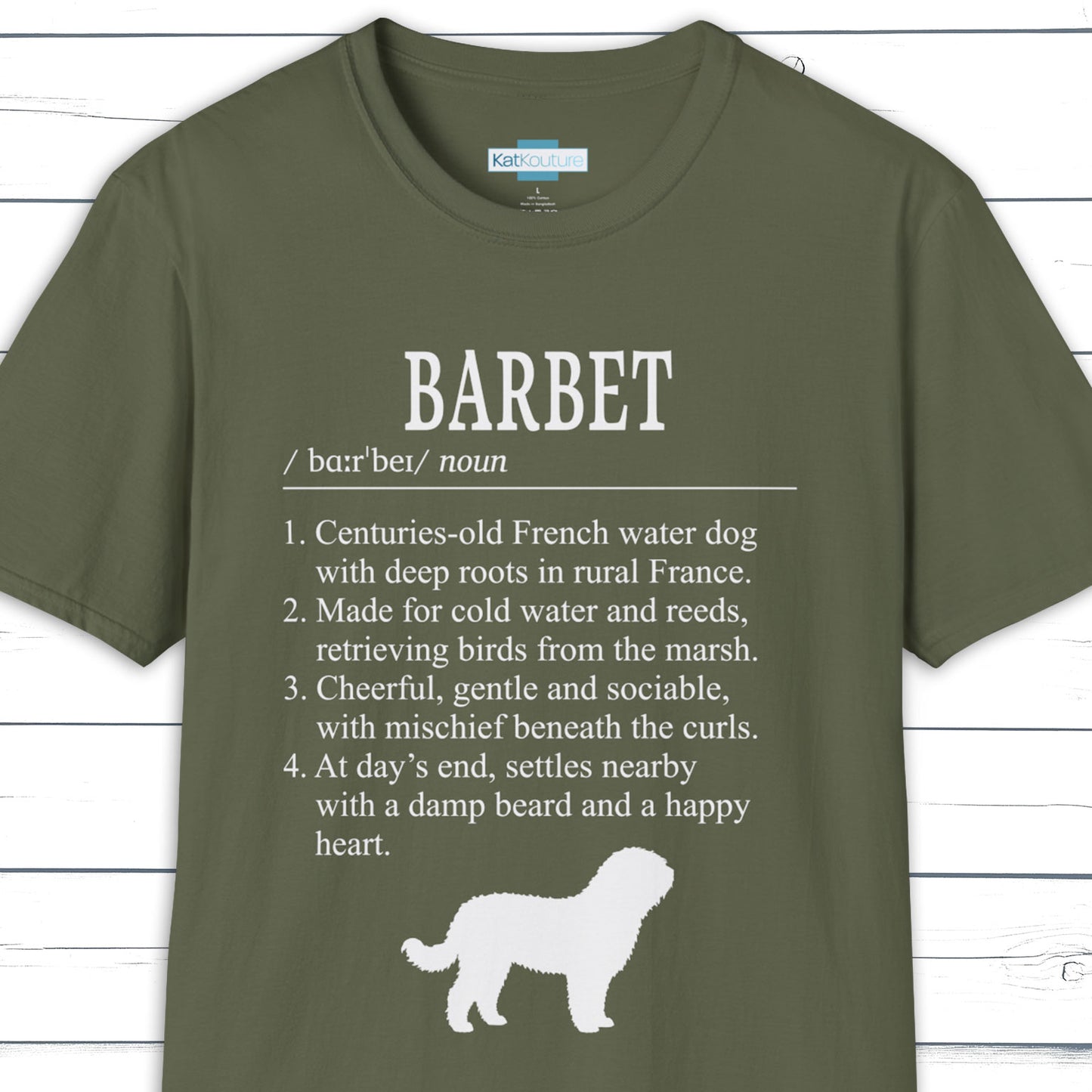Barbet Definition T-Shirt Dictionary Dogs Collection