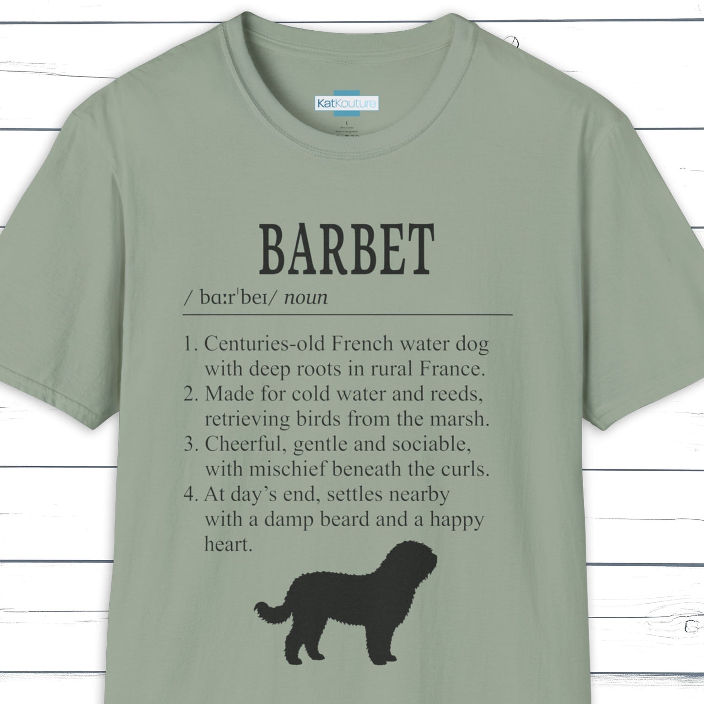 Barbet Definition T-Shirt Dictionary Dogs Collection
